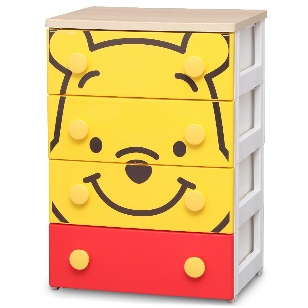 Amazon｜アイリスオーヤマ チェスト 『完成品』 4段 木天板 ディズニー